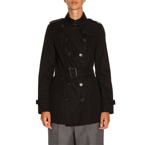 burberry nero corto donna|Burberry Trench Coats for Women .